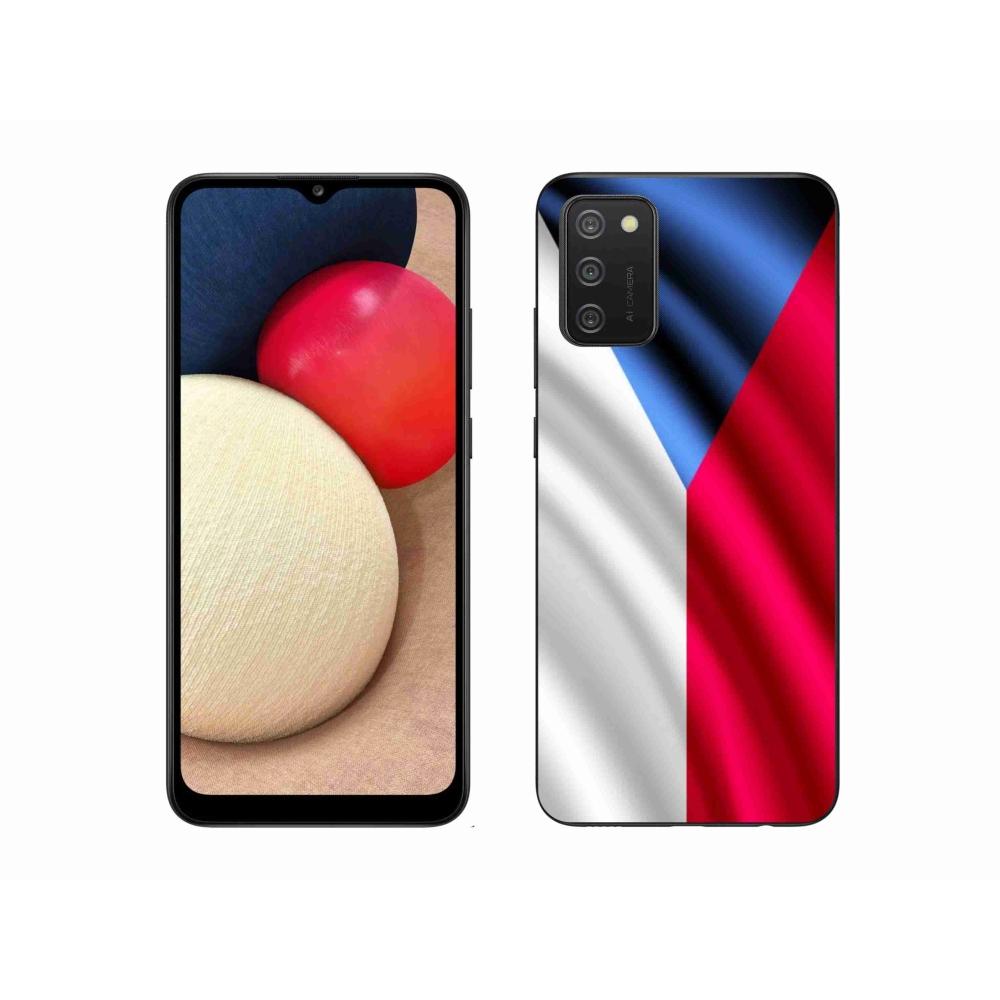 Gél védőhuzat mmCase mobiltelefonhoz Samsung Galaxy A02s (164.2x75.9x9.1mm) - cseh zászló