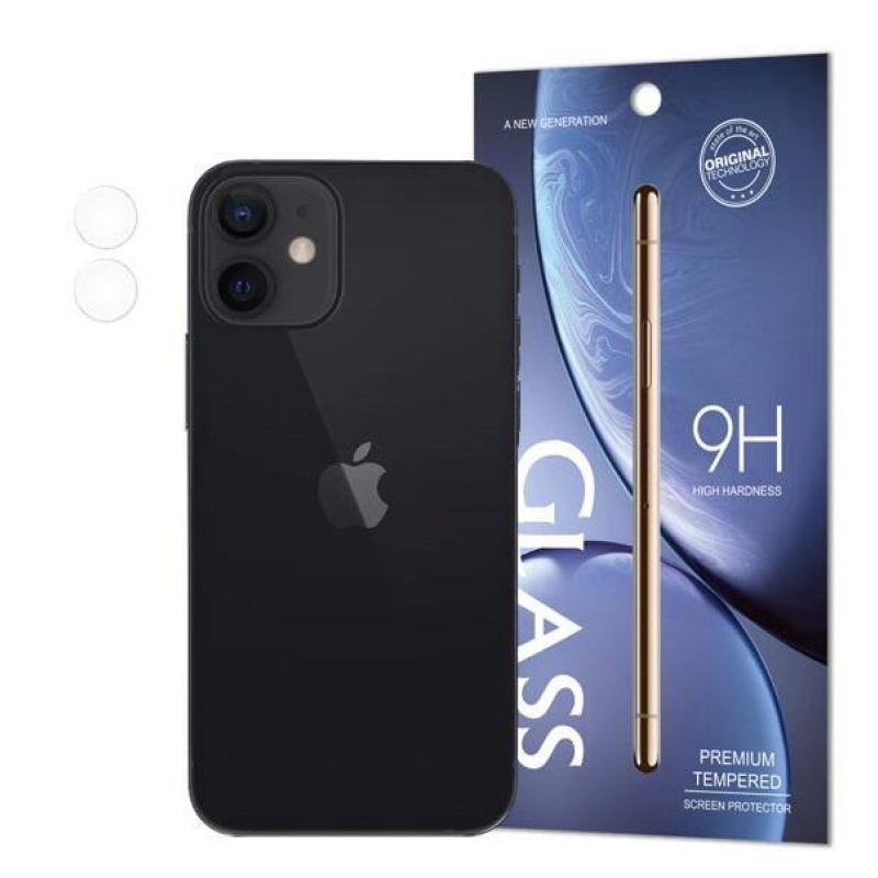 9H edzett üvegből készült kamera lencse az iPhone 12 készüléken
