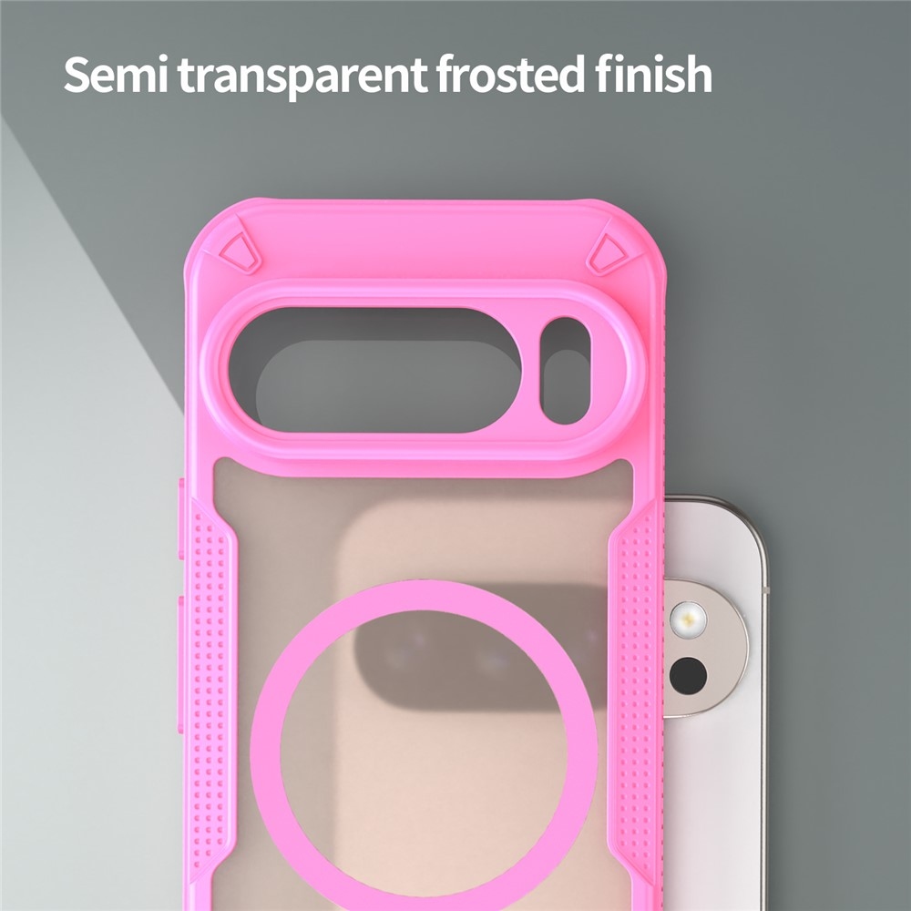 Froste tartós védőburkolat MagSafe-val a Google Pixel 10 Pro-ra - rózsaszín