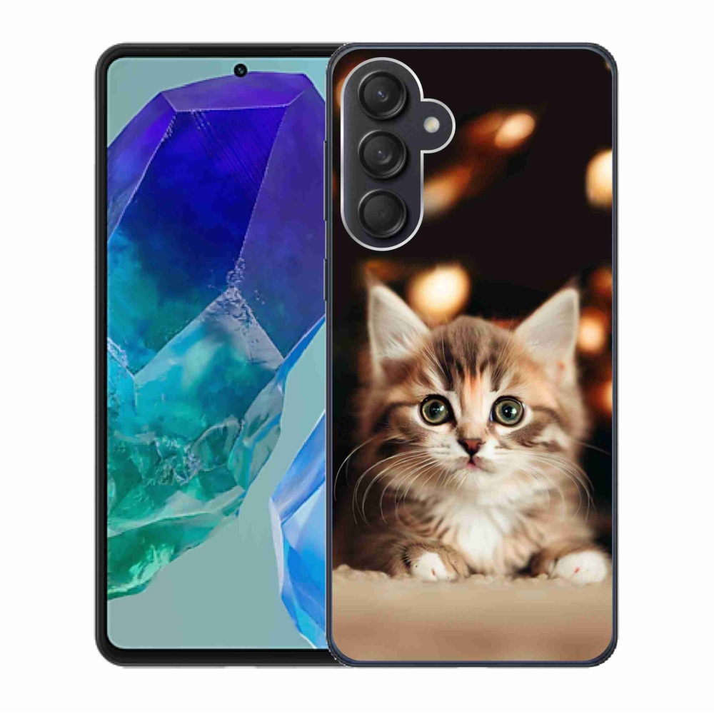 Gél borító mmCase Samsung Galaxy M55 5G - aranyos cica 2