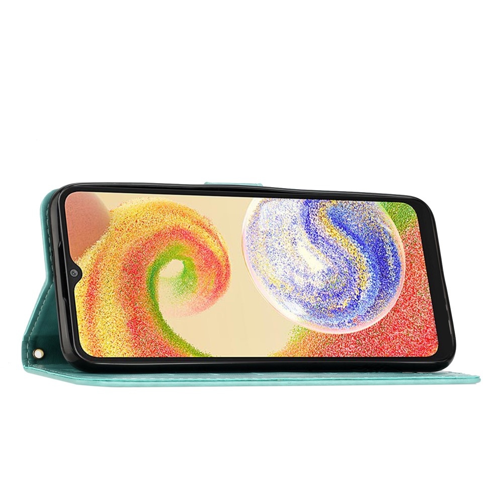 Virágok könyv tok Samsung Galaxy A06 4G készülékhez - teáskék