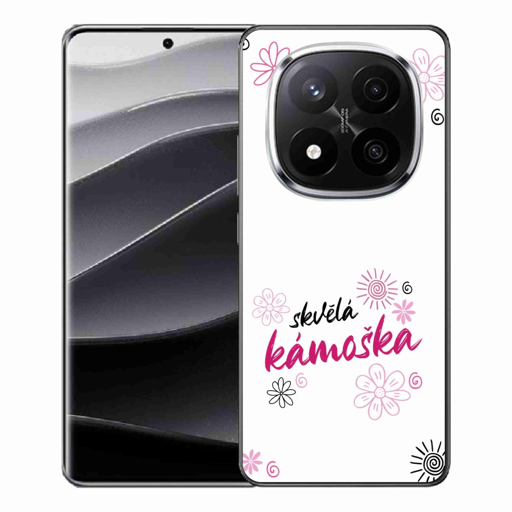 Gél borítás mmCase a Xiaomi Redmi Note 14 Pro+ 5G - nagyszerű haver fehér háttérrel