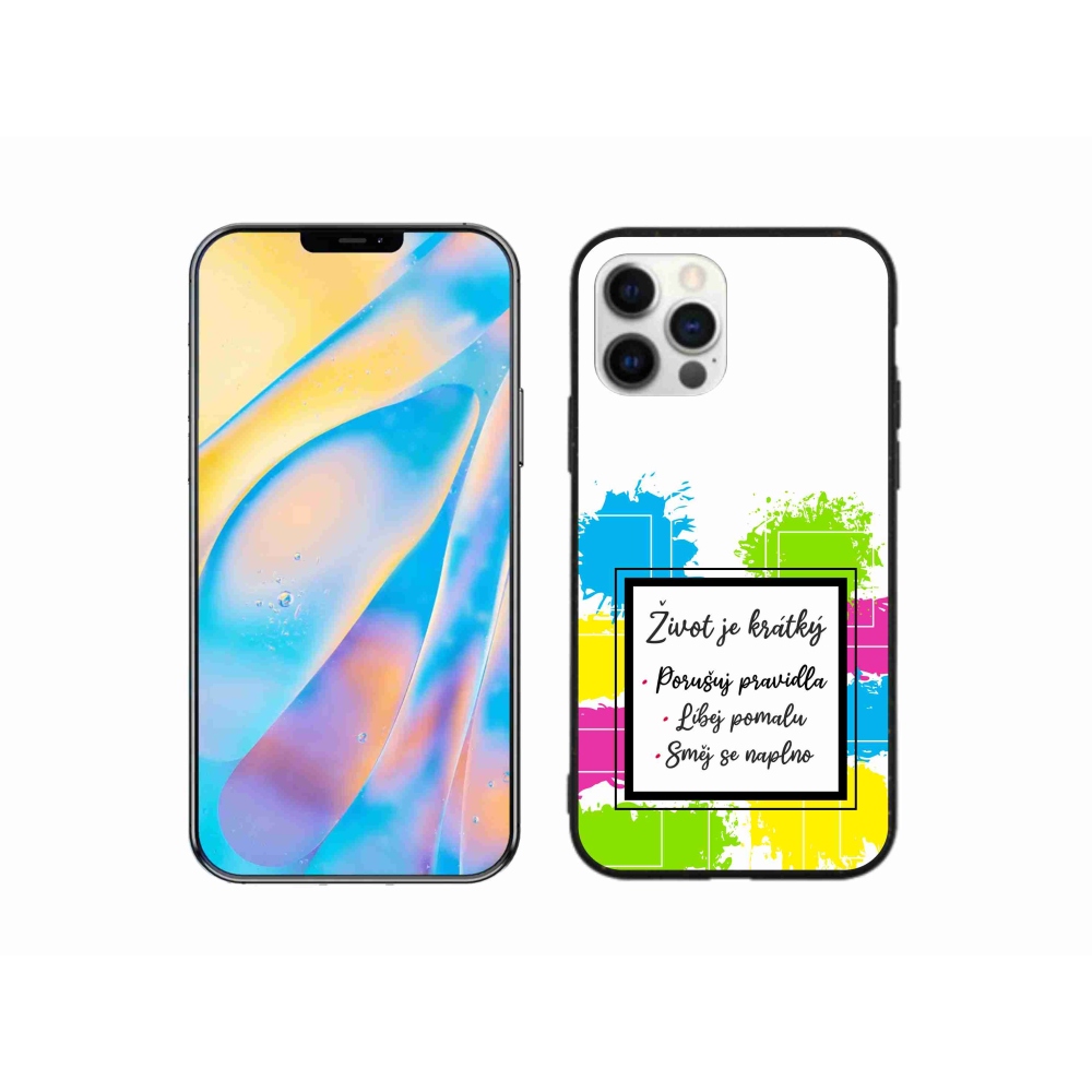 Gél borítás mmCase iPhone 12 Pro készülékhez - Idézet 5 fehér háttér