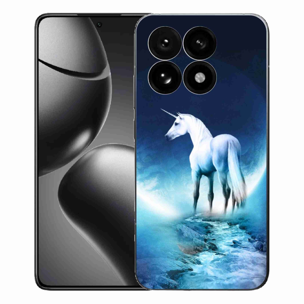 Gél borítás mmCase a Xiaomi 15T-hez - fehér egyszarvú