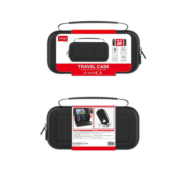 iPega SW2003C utazótáska Nintendo Switch 2 készülékhez Fekete