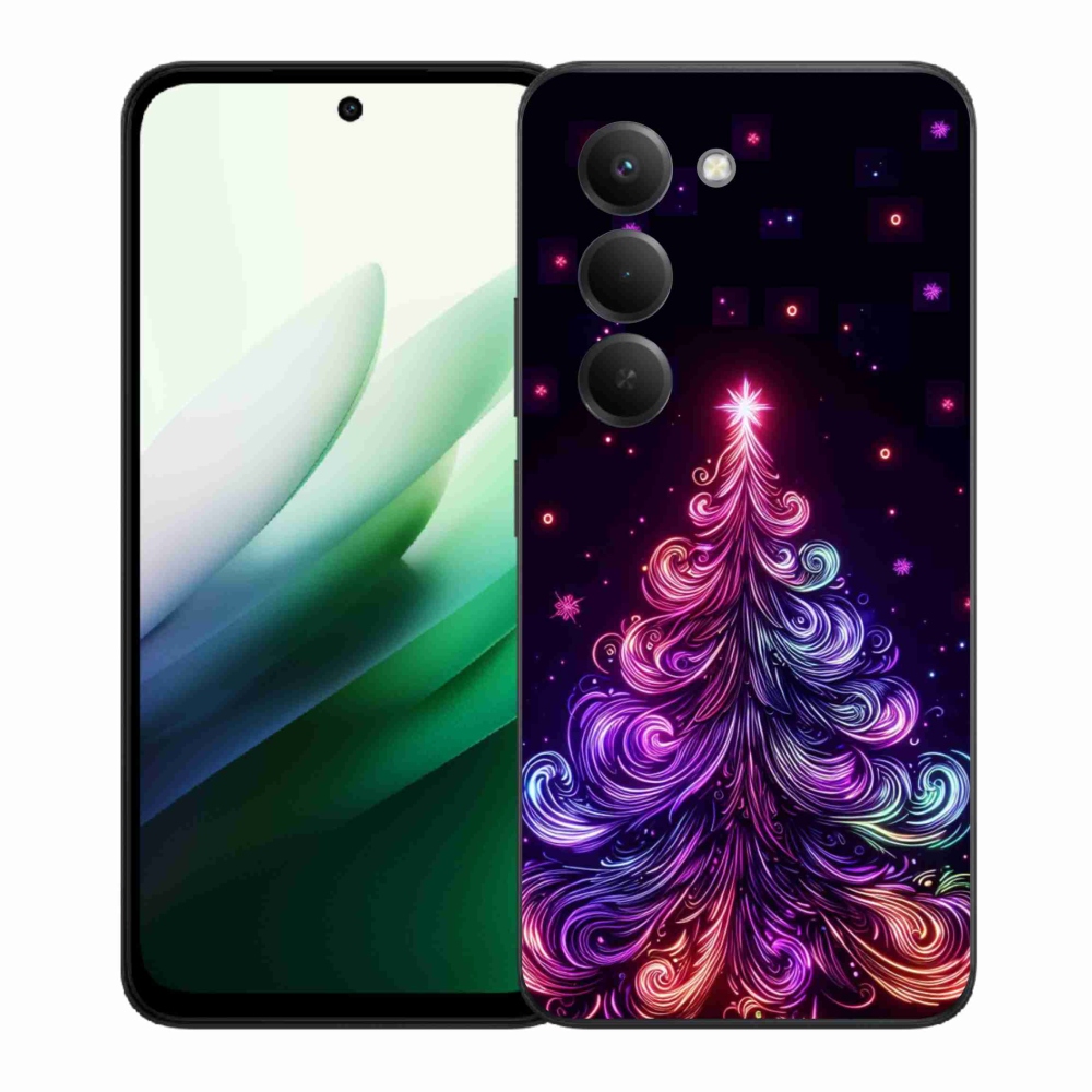 Gél borítás mmCase a Xiaomi Redmi 15 5G - neon karácsonyfa 1