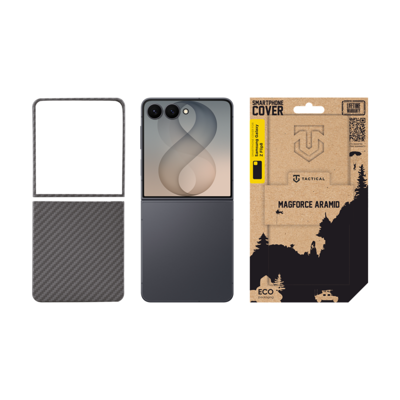 Tactical MagForce Aramid tok a Samsung Galaxy Z Flip 8-hoz, fekete