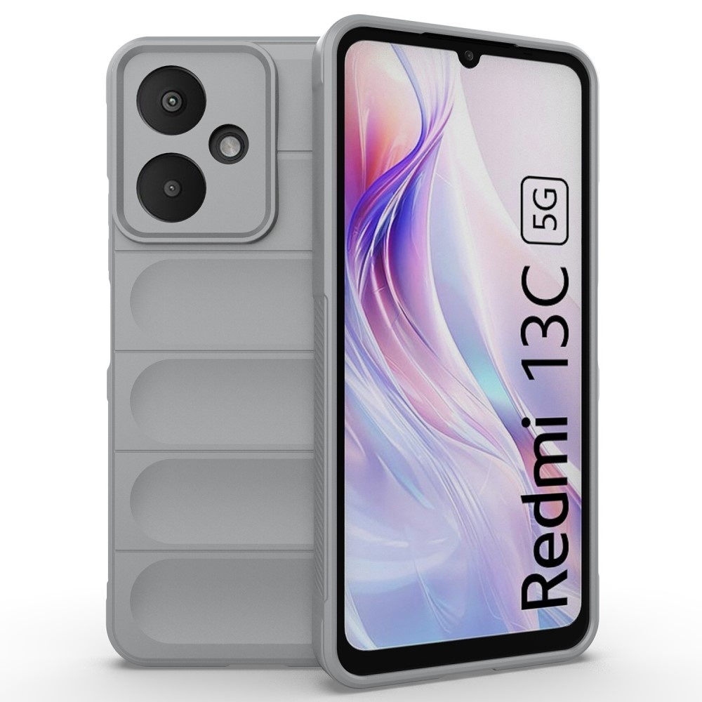 Rugg tartós zselés tok Xiaomi Redmi 13C 5G - világosszürke
