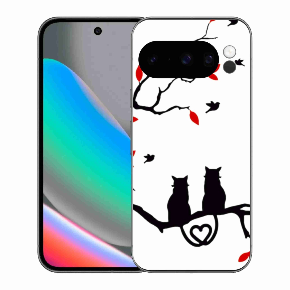 Gél borítás mmCase a Google Pixel 10 Pro számára - macska szeretet