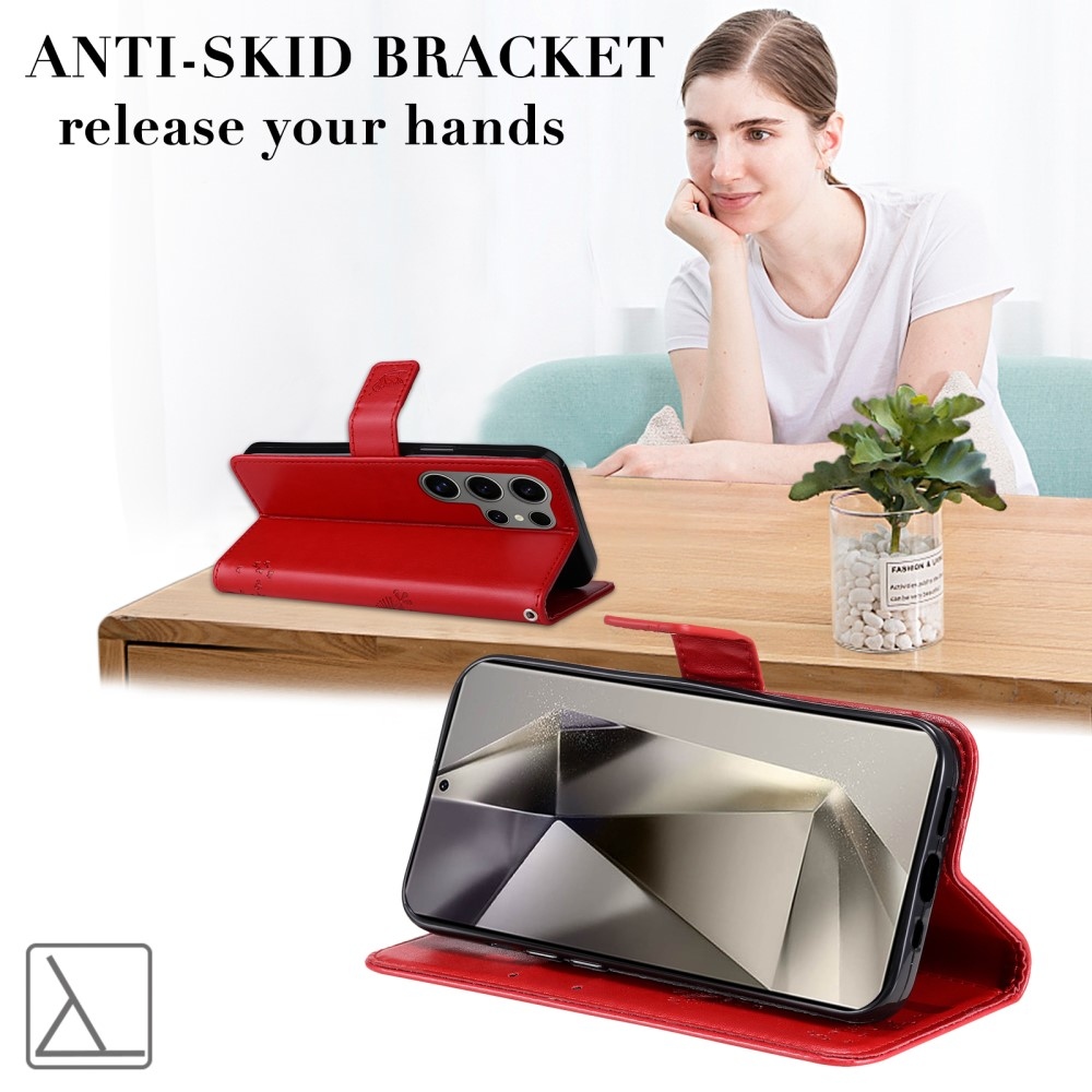 Fák könyve tok Samsung Galaxy S25 Ultra - piros