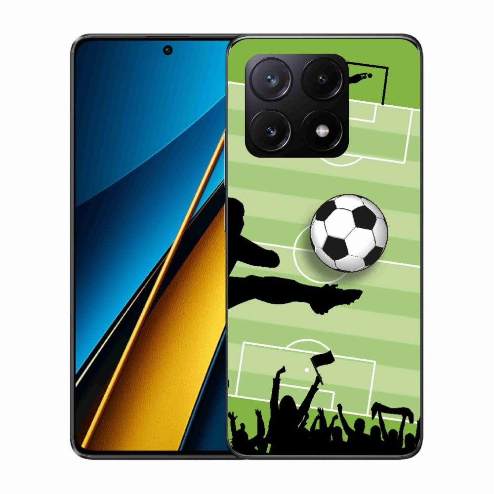 Gél borítás mmCase a Xiaomi Poco X6 Pro 5G számára - futball 3