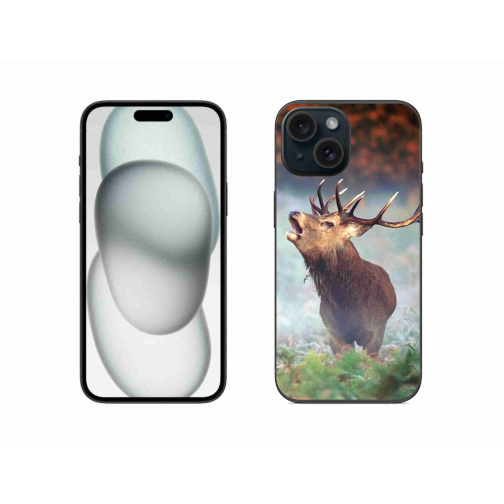 Gél tok mmCase iPhone 15 készülékhez - szarvas 2