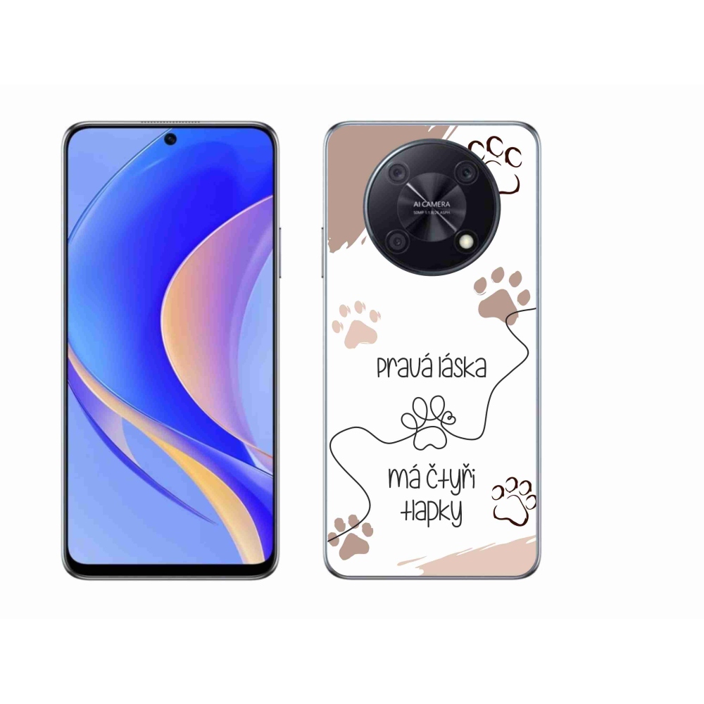 Gél borító mmCase a Huawei Nova Y90 készülékhez - kutya motívum 1 fehér háttér