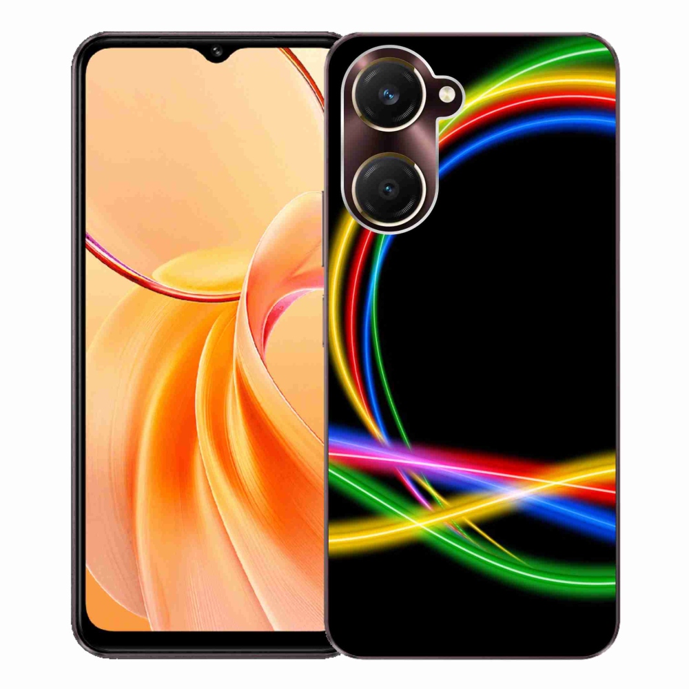 Gél borítás mmCase a Vivo Y28s 5G-n - neon körök