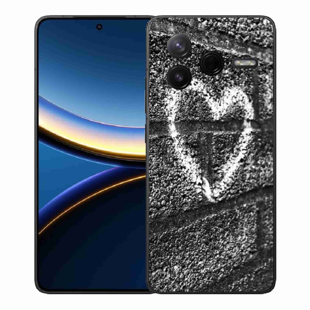 Gél borítás mmCase a Xiaomi Poco F7 Pro számára - szív a falon