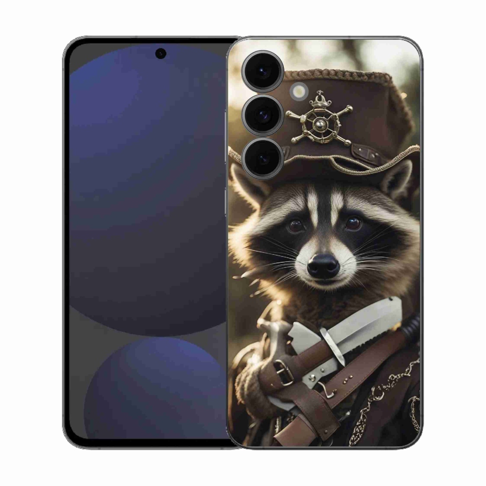 Zselés borítás mmCase Samsung Galaxy S25 FE - mosómedve egyenruhában