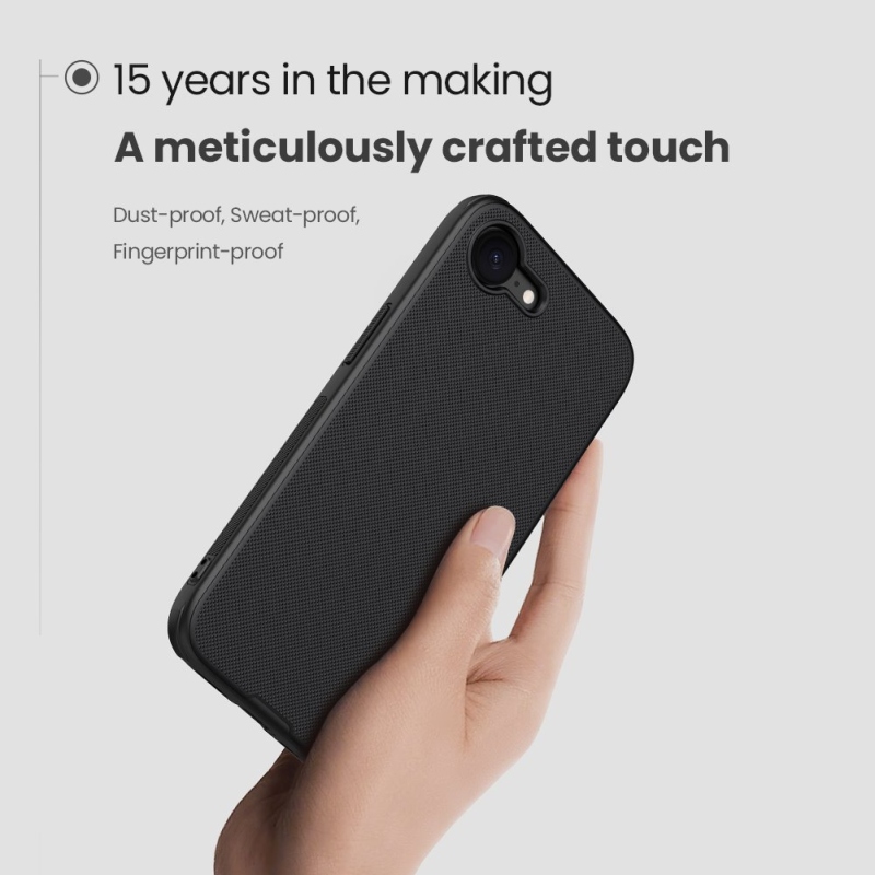 Nillkin Super Frosted PRO hátlap az Apple iPhone 16e/17e készülékhez Fekete