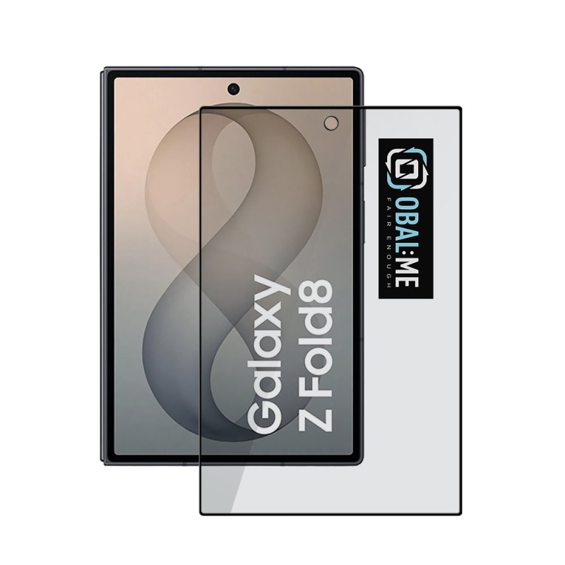 OBAL:ME Privacy 5D edzett üveg a Samsung Galaxy Z Fold 8-hoz, fekete