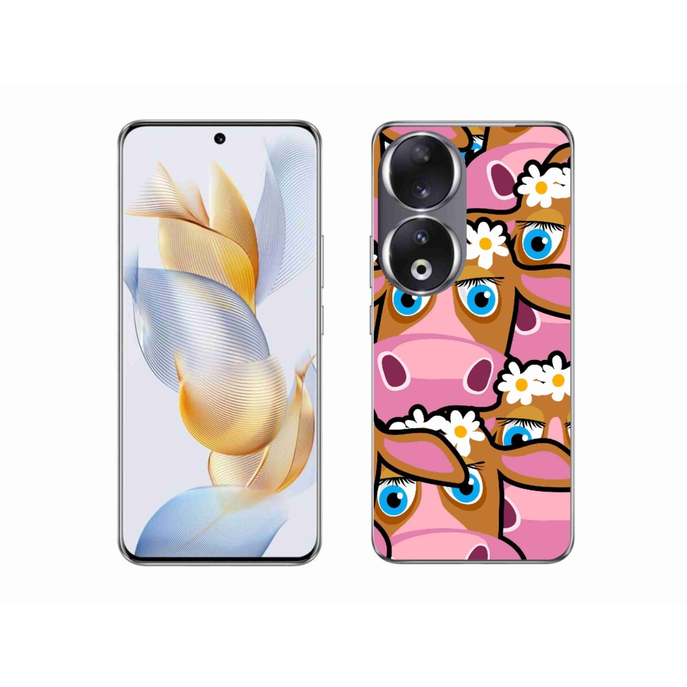 Zselés borítás mmCase a Honor 90 - cartoon tehenek számára