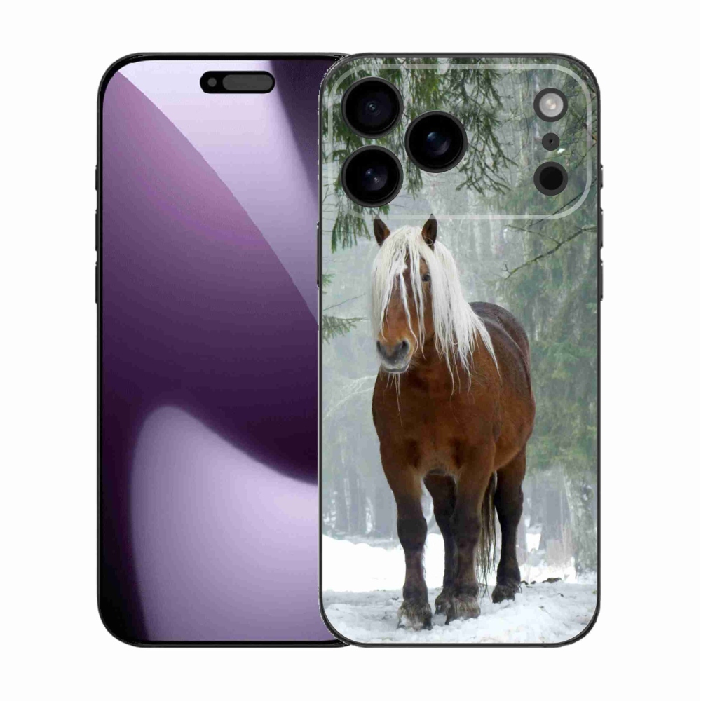 Zselés borítás mmCase iPhone 17 Pro Max készülékhez - ló az erdőben