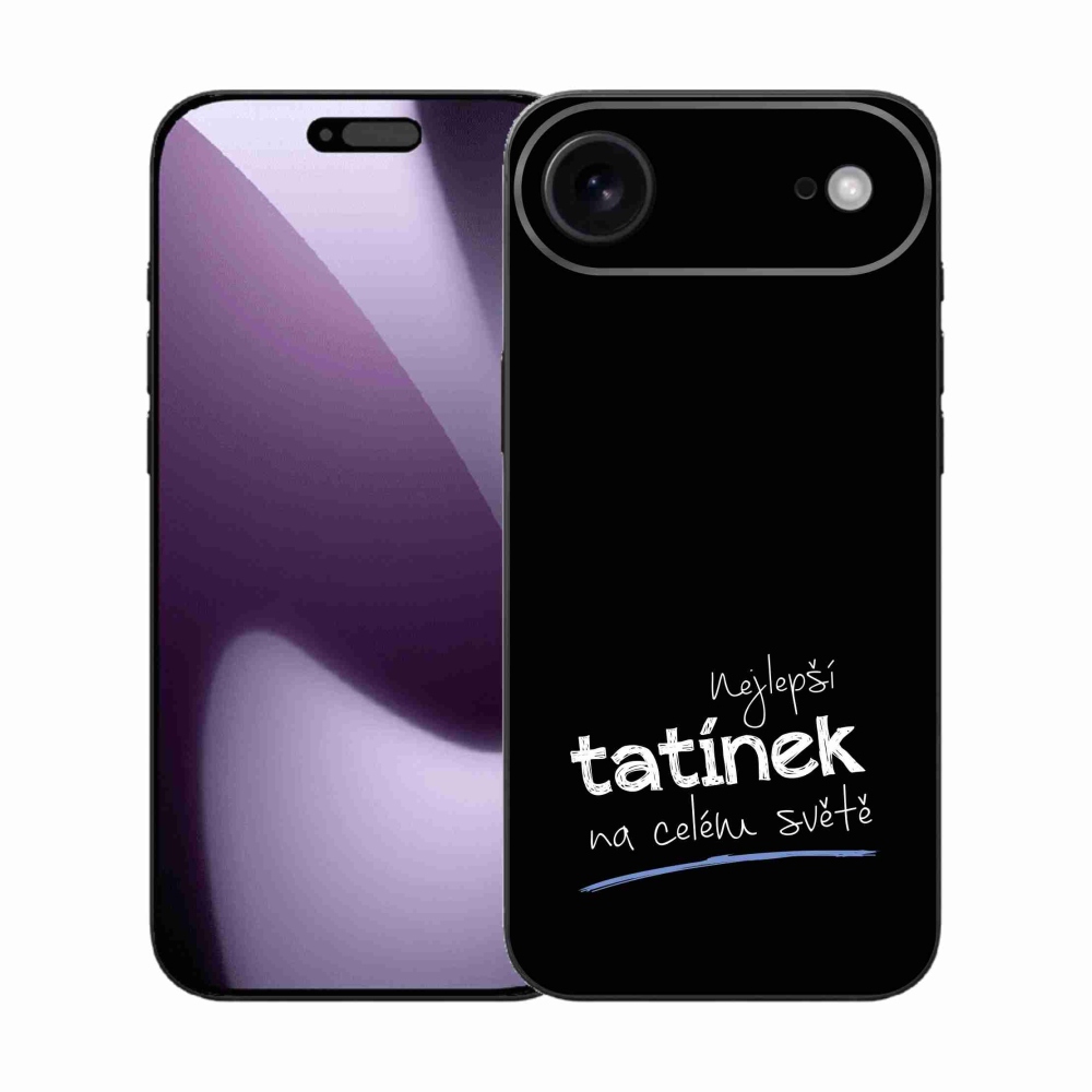 Gél borítás mmCase iPhone 17 Air készülékhez - Best Daddy 4 Fekete háttér