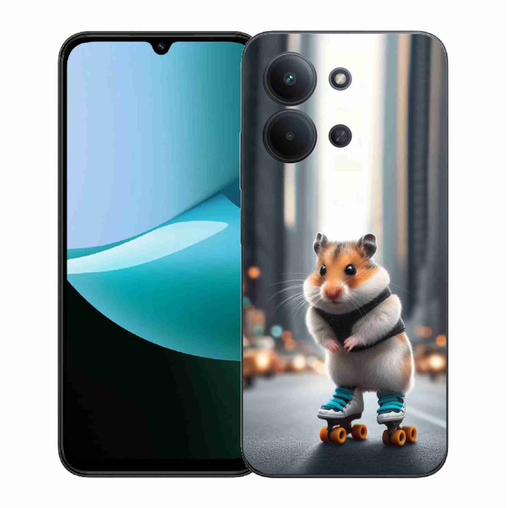 Gél borítás mmCase for Xiaomi Redmi 15C 4G (171mm)/Poco C85 4G (171mm) - hörcsög a görkorcsolyán