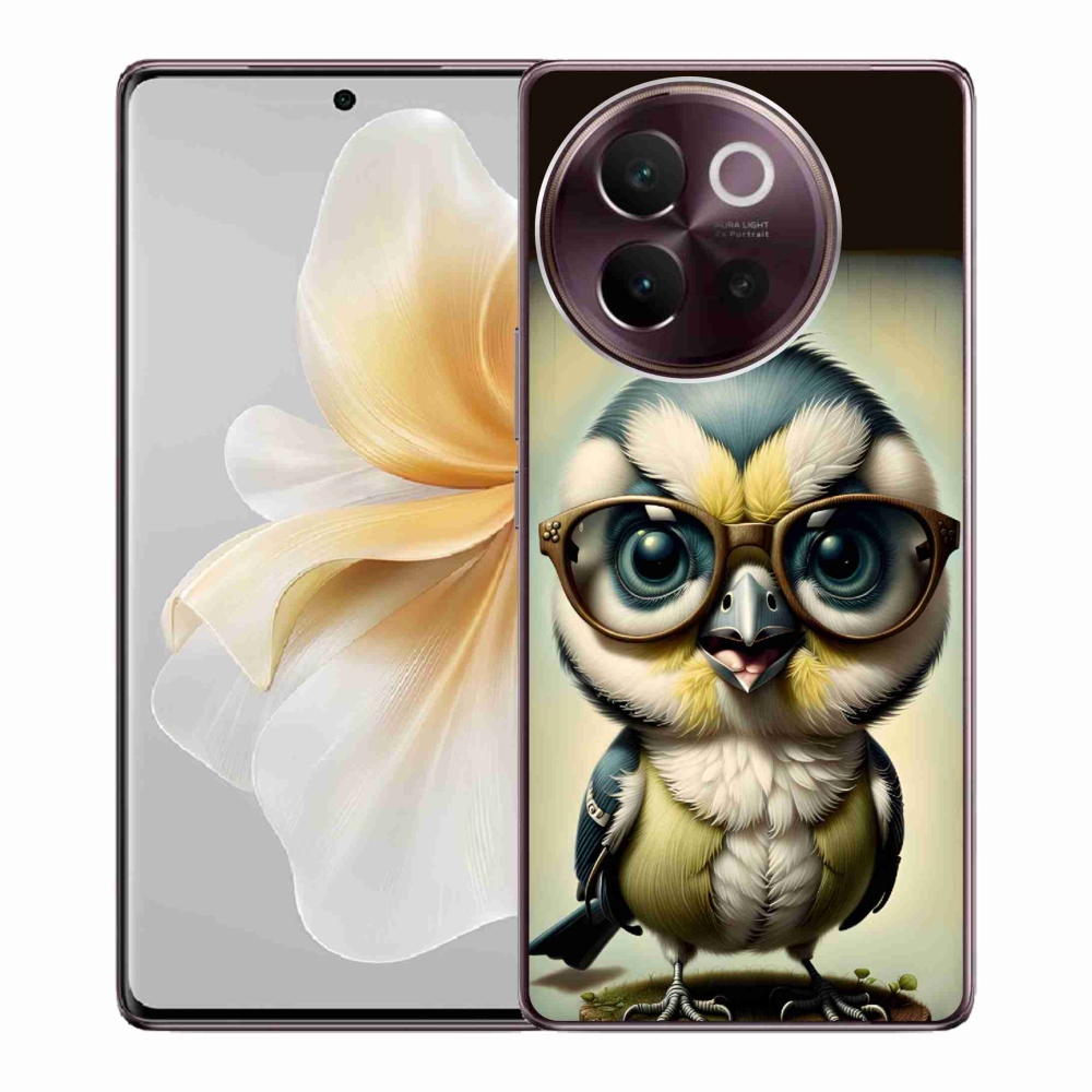 Gél borítás mmCase a Vivo V40 Lite 5G - kölyök szemüveggel