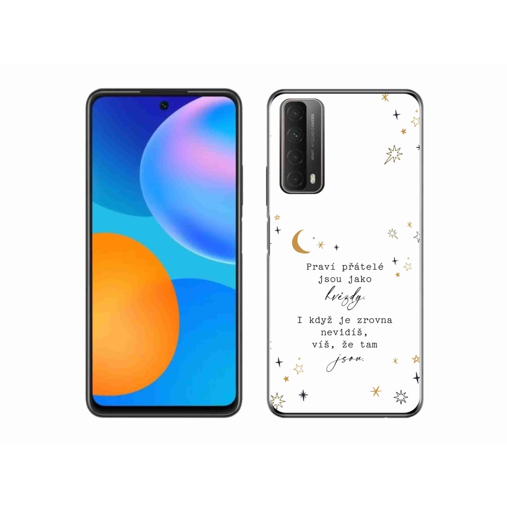 Gél borítás mmCase a Huawei P Smart (2021) - idézem 6 fehér háttér