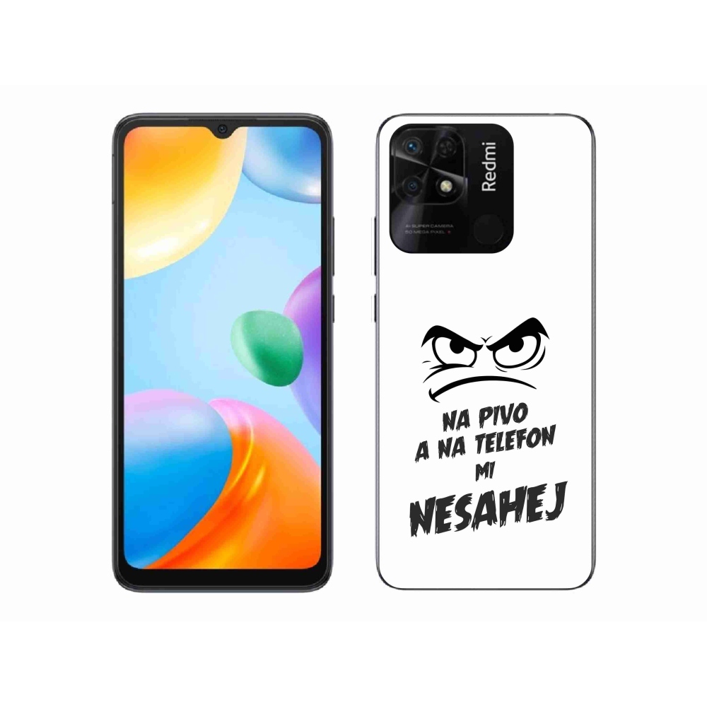 Gél borítás mmCase a Xiaomi Redmi 10C-hez - sör motívum 2 fehér háttérrel