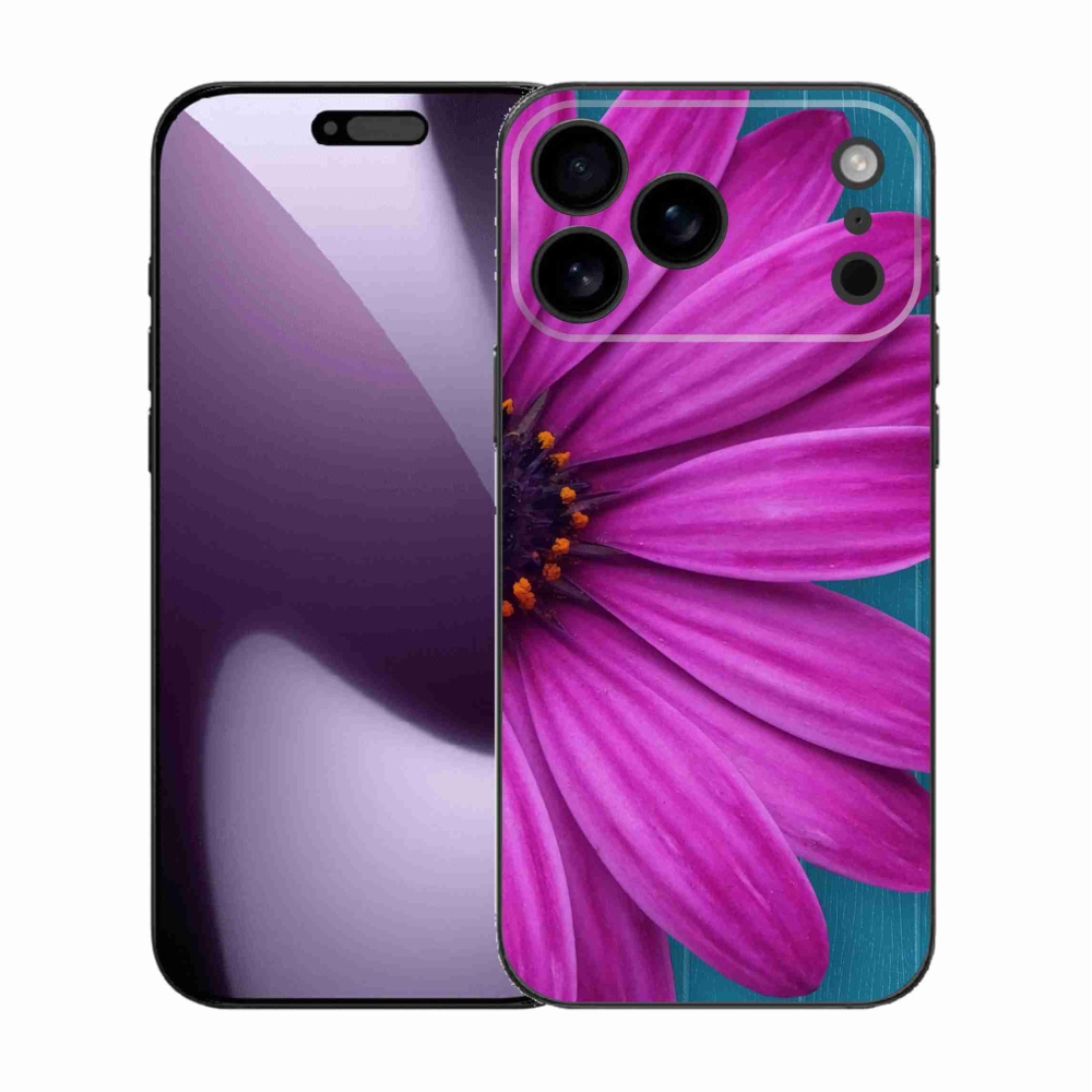 Gél borítás mmCase iPhone 17 Pro Max készülékhez - Purple Daisy