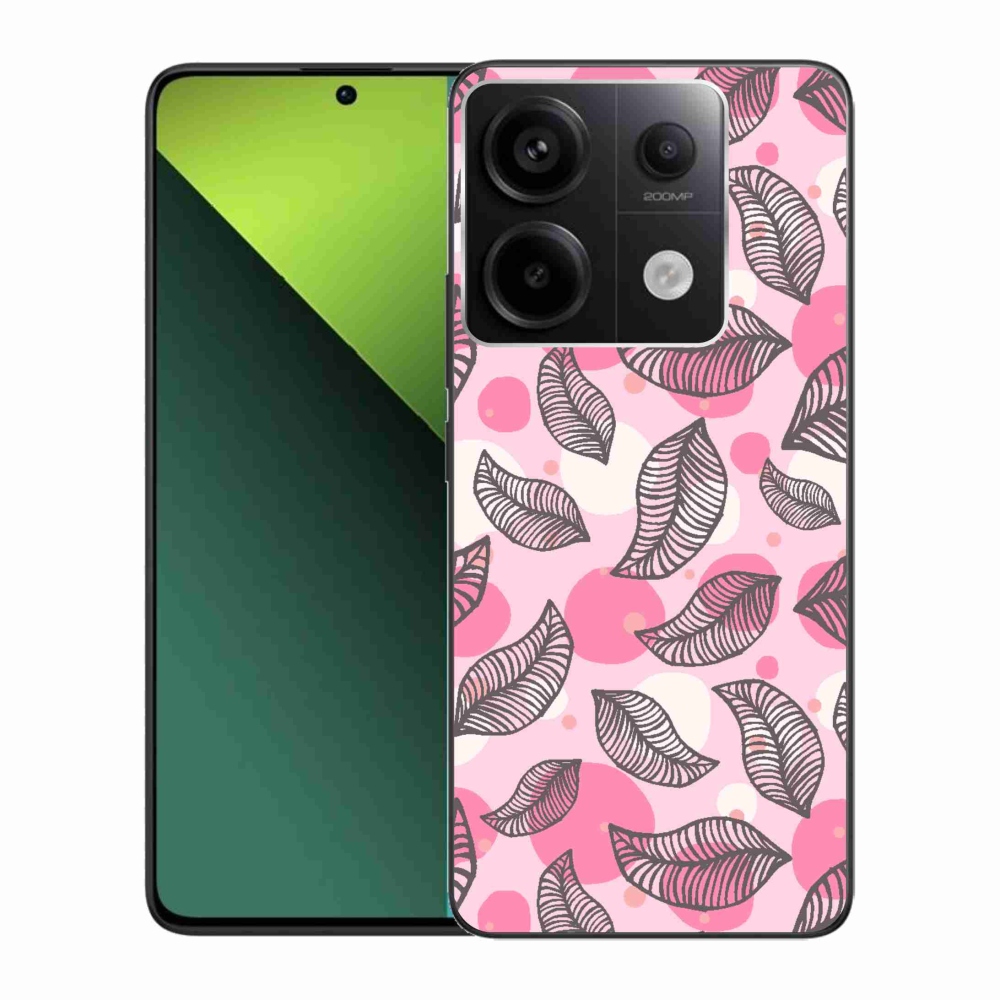 Gél borítás mmCase a Xiaomi Redmi Note 13 Pro 5G/Poco X6 5G számára - rajzfilmes hulló levelek