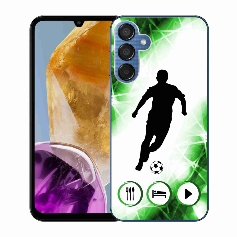 Gél védőhuzat mmCase Samsung Galaxy M15 5G - focista számára
