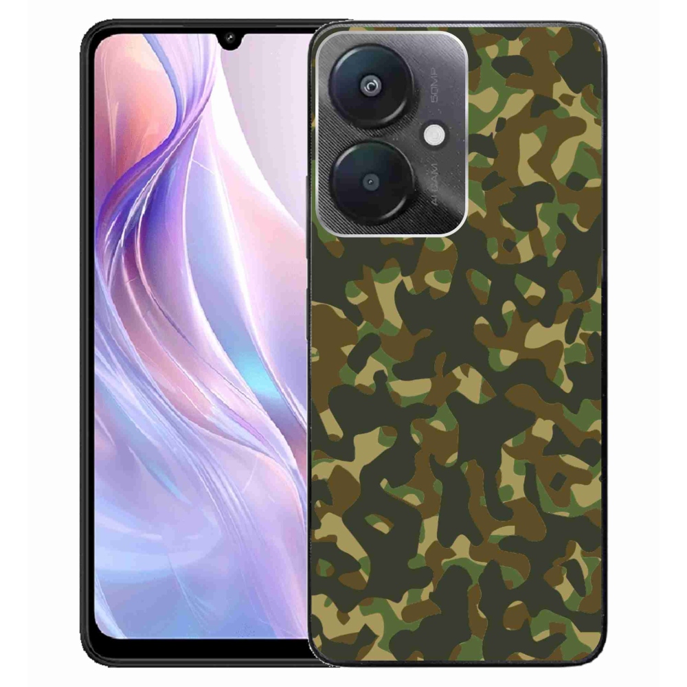 Gél borítás mmCase a Xiaomi Redmi 13C 5G-hez - álcázó minta 1