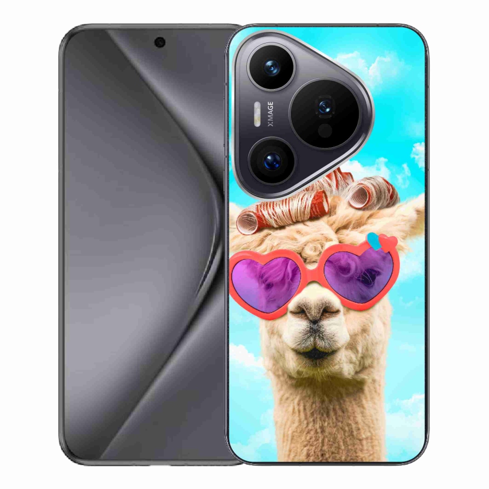 Gél borítás mmCase a Huawei Pura 70 Pro számára - szemüveges láma