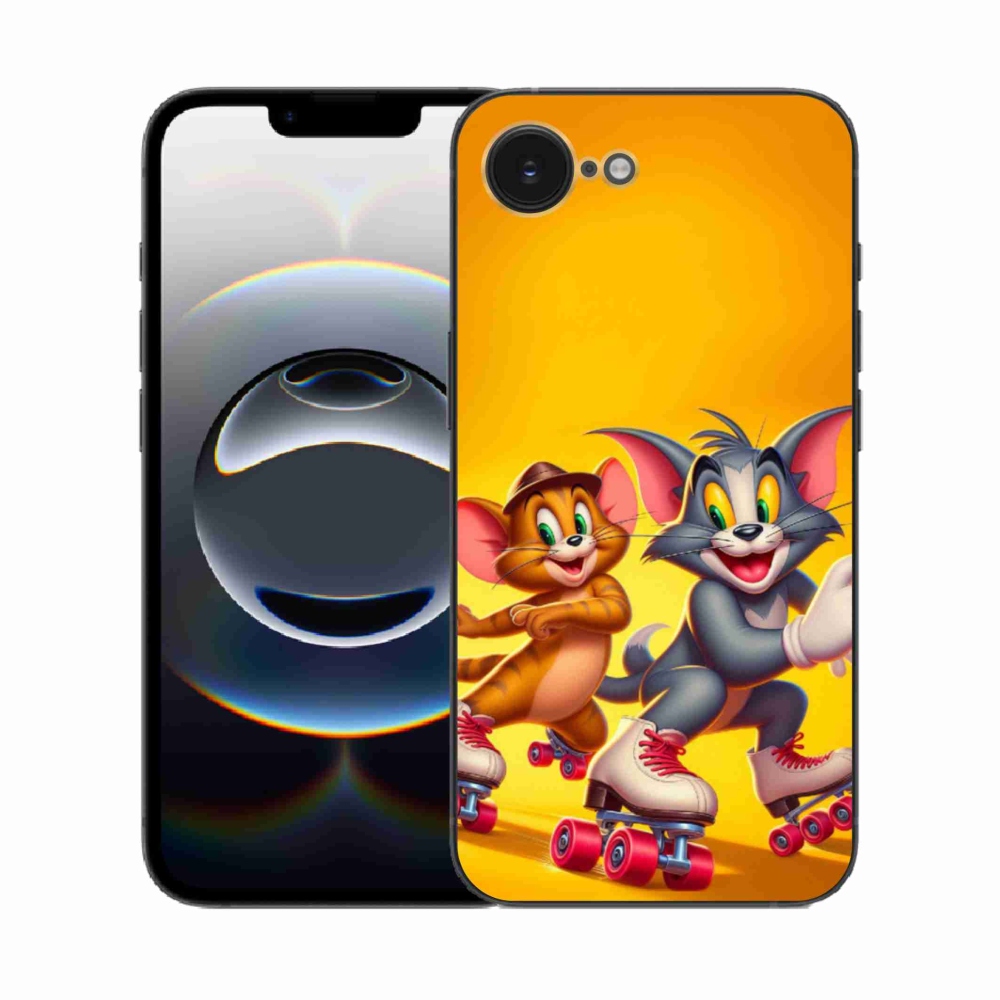 Zselés borítás mmCase iPhone 16e készülékhez - tom a jerry