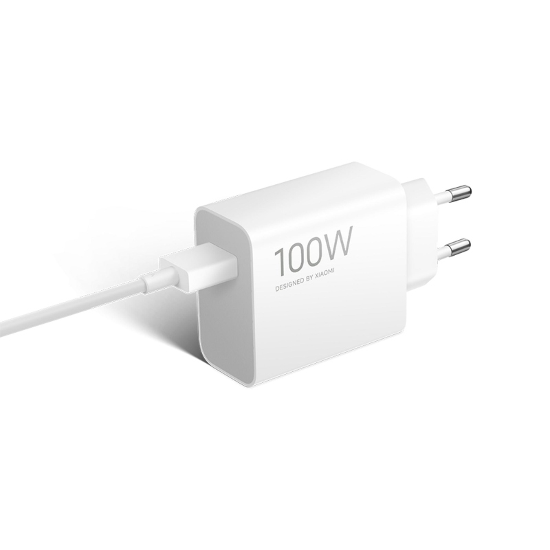 Xiaomi MDY-19-ER USB-A 100W-os utazási töltő + USB-C 6A adatkábel Fehér