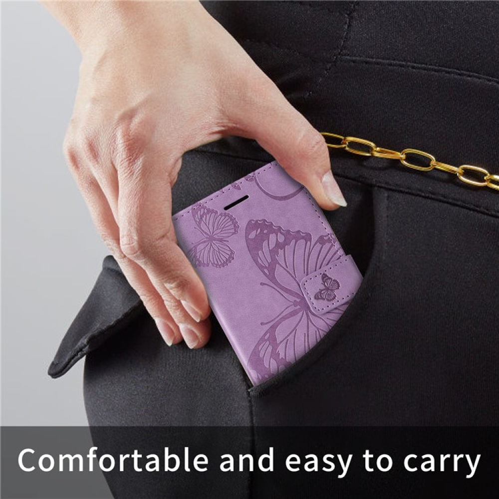 Nagy pillangó könyv tok a Vivo Y29s 5G-hez - lila