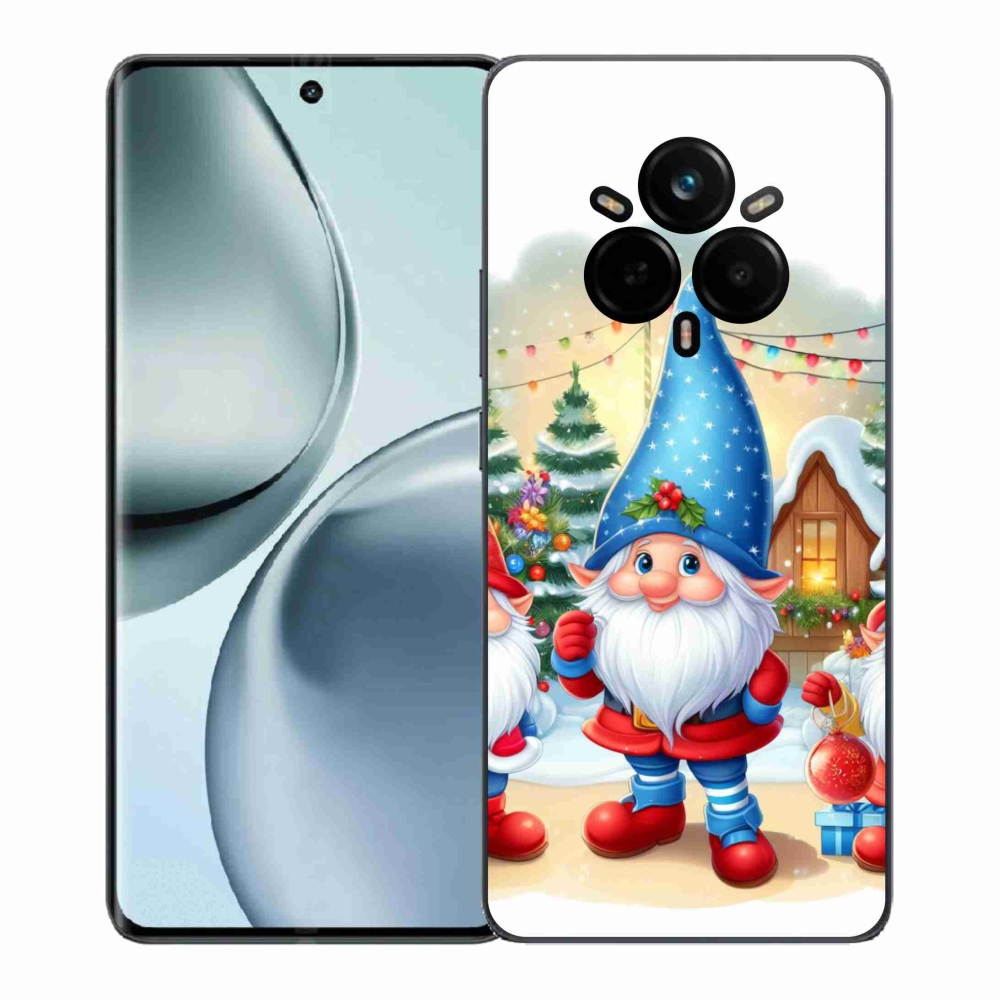 Gél borítás mmCase a Realme 14 Pro+ 5G számára - Karácsonyi manók