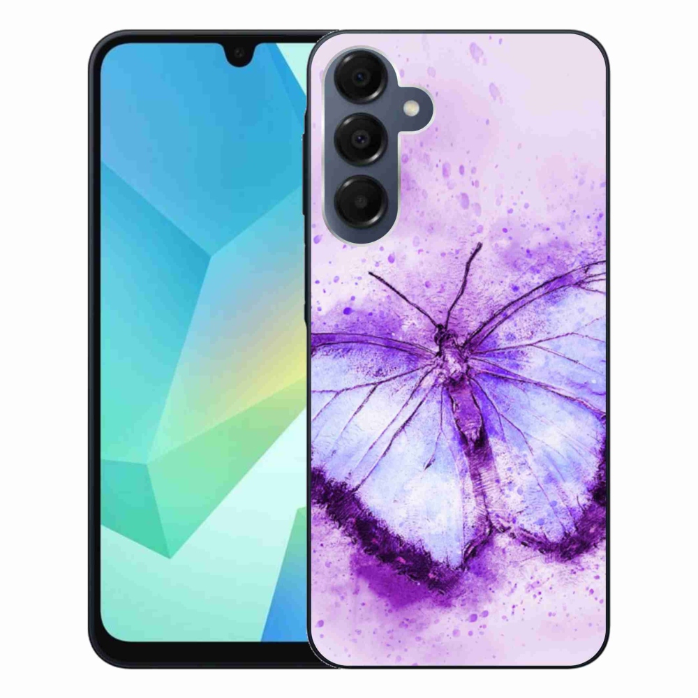 Zselés borítás mmCase Samsung Galaxy A16 4G/5G - lila pillangó