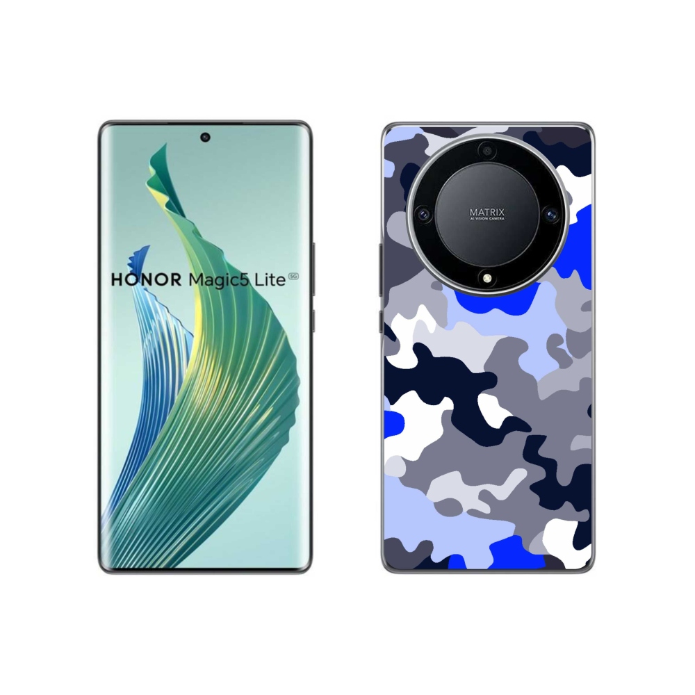 Gél borítás mmCase a Honor Magic 5 Lite 5G számára - álcázó minta 8