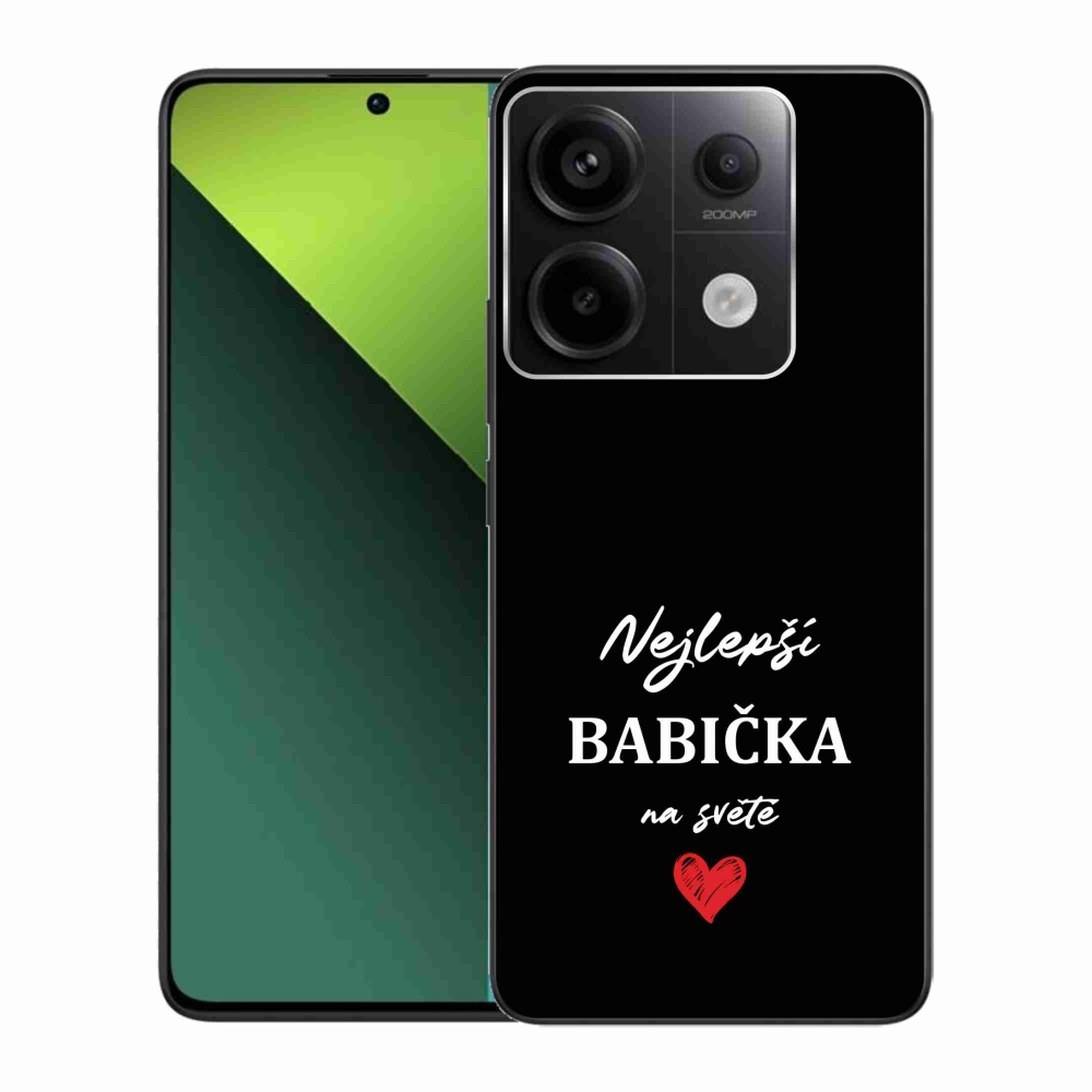 Gél borító mmCase a Xiaomi Redmi Note 13 Pro 5G/Poco X6 5G - legjobb nagyi 1 fekete háttérrel