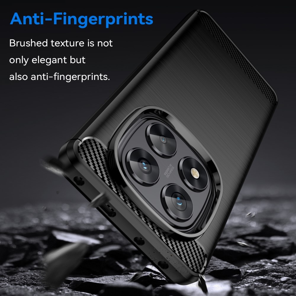 Szénálló zselés tok Xiaomi Redmi Note 14 Pro 5G/Poco X7 5G - fekete