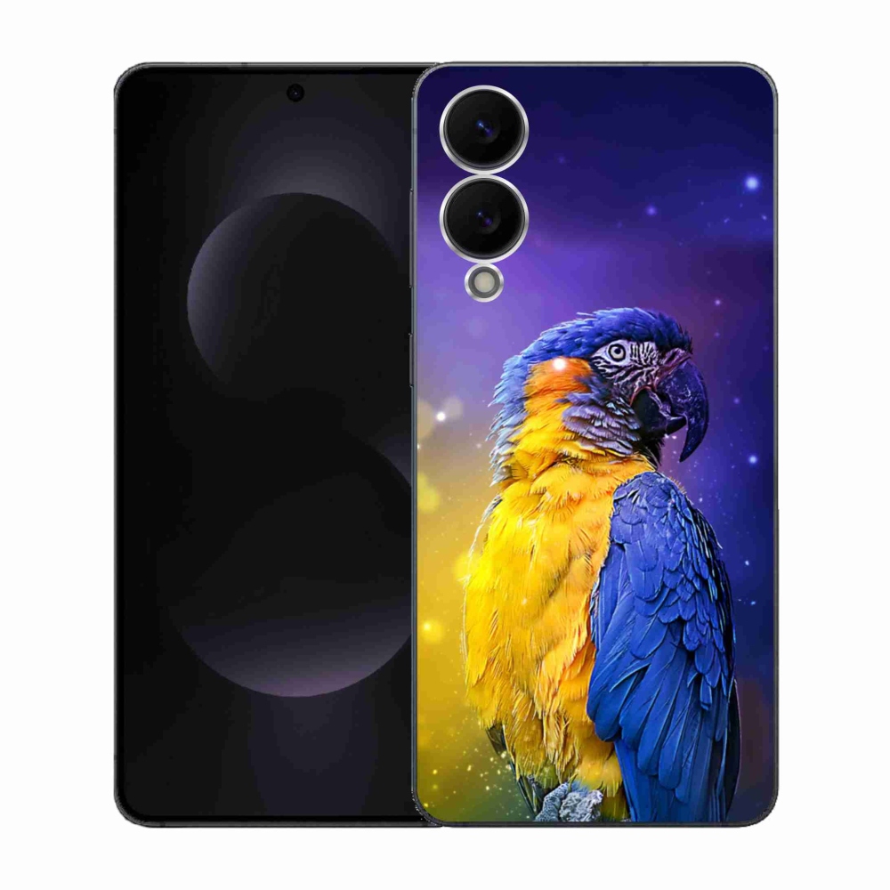 Zselés borítás mmCase Samsung Galaxy S25 Edge készülékhez - papagáj ara 1