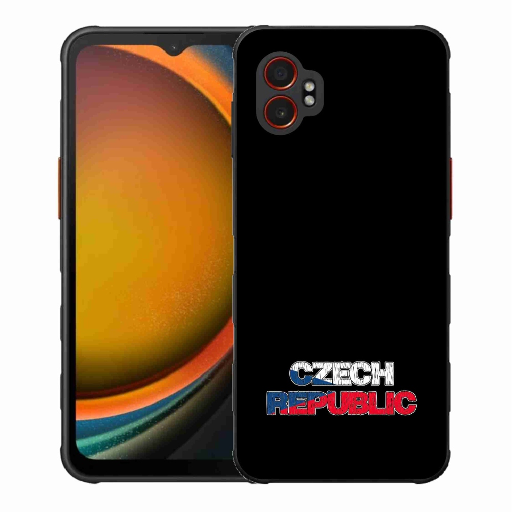 Gél borítás mmCase Samsung Galaxy Xcover 7 Pro - Csehország fekete háttérrel