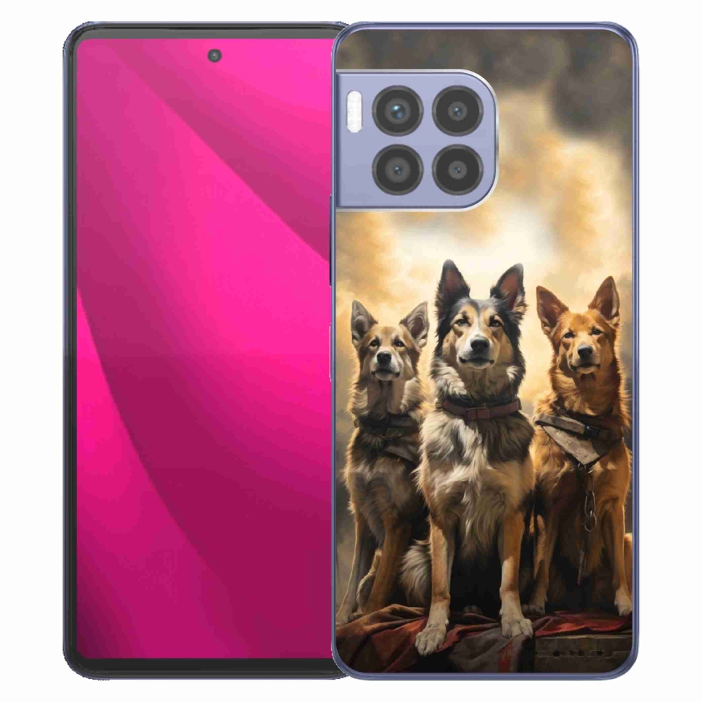 Zselés borítás mmCase a T-Mobile T Phone 2 Pro készülékhez - három kutya