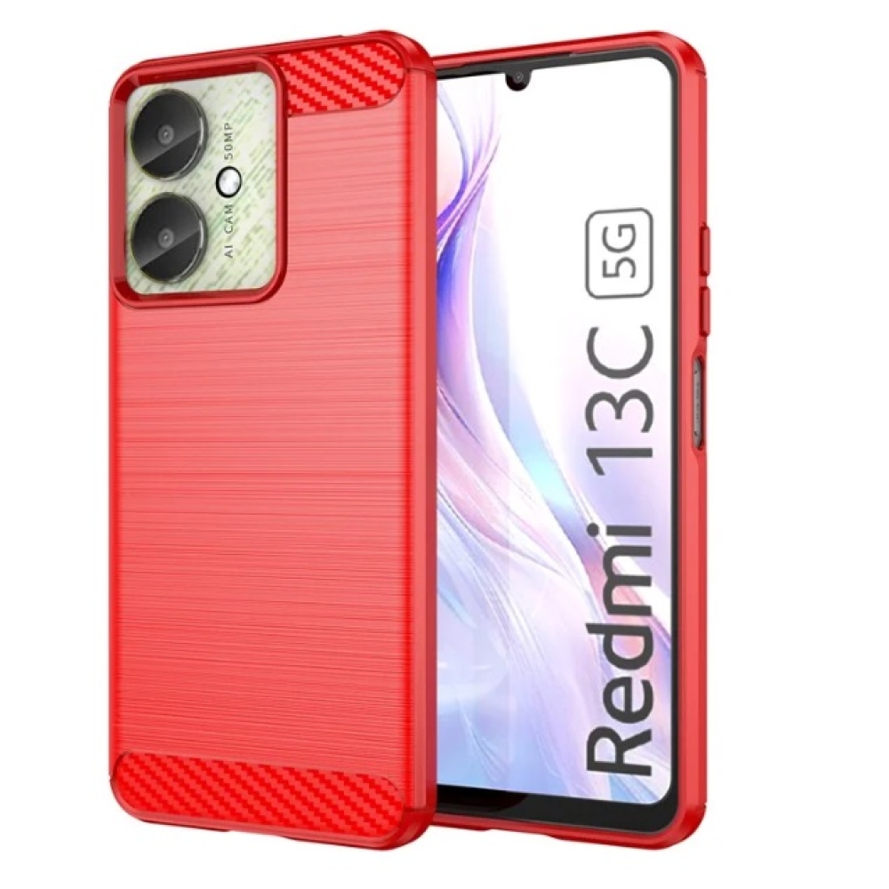 Szénálló zselés tok Xiaomi Poco C65/Redmi 13C 4G/5G - piros