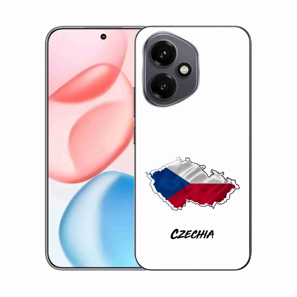 Zselés borító mmCase a Honor 400-hoz - Csehország fehér háttér