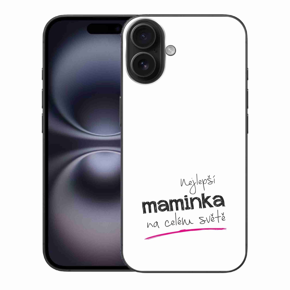 Gél borítás mmCase iPhone 16 Plus készülékhez - legjobb anya 4 fehér háttér