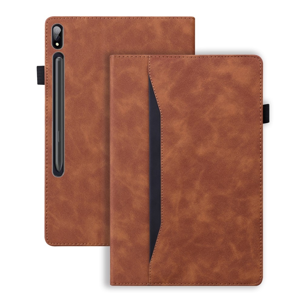 Üzleti táblagép tok Lenovo Tab P12 Pro - barna