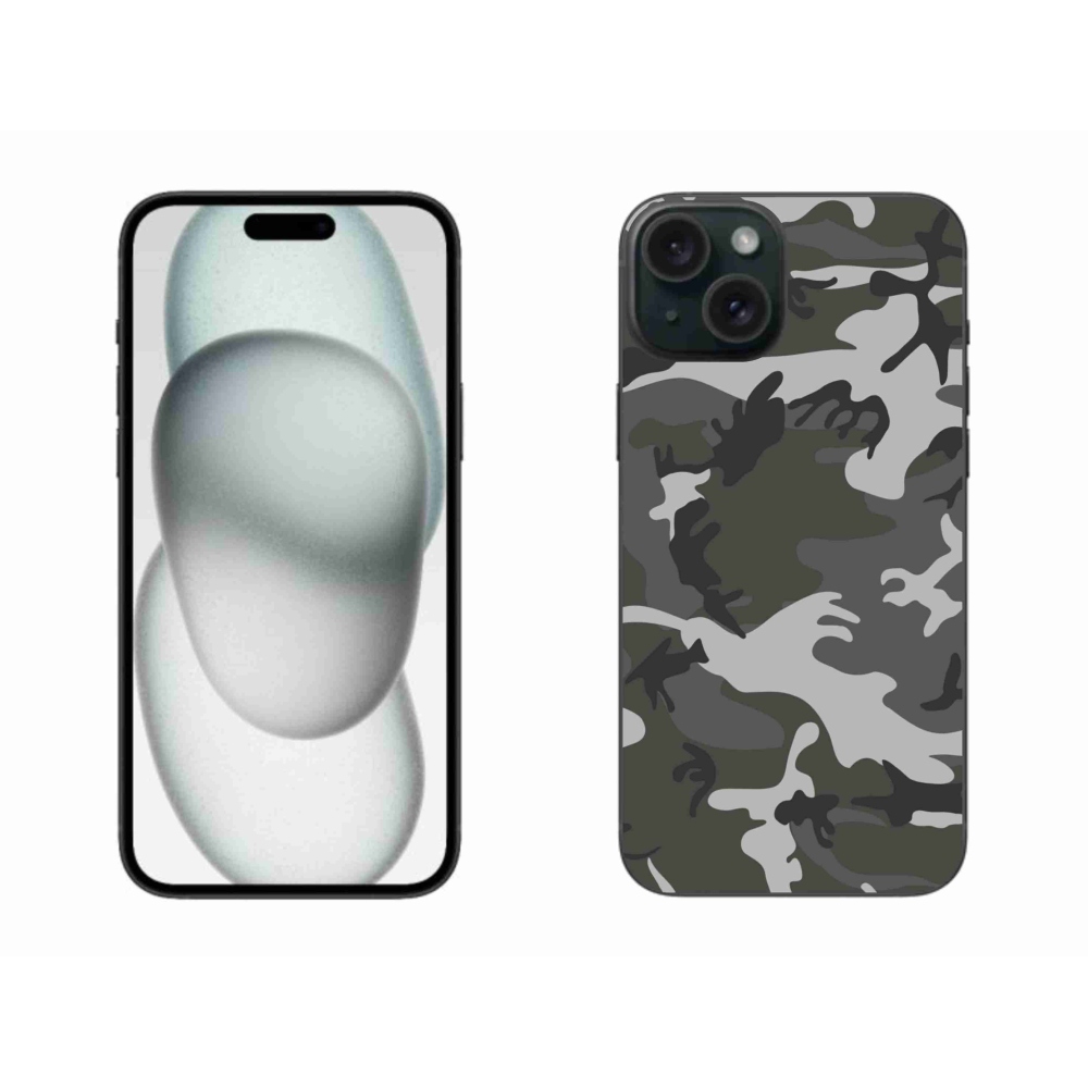 Zselés borítás mmCase iPhone 15 Plus készülékhez - terepszínű minta